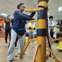 詠春拳木人樁訓練